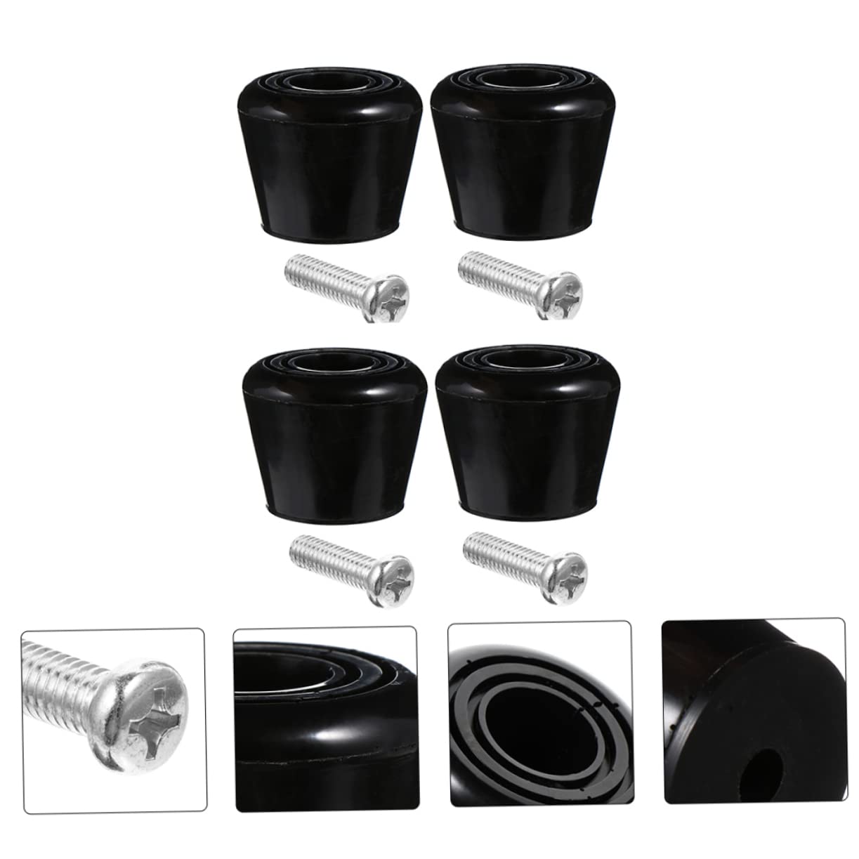 Garneck 1 Set Roller Skate Brakes Roller Skate Pads Small Roller Skating Brake Stopper Sure Roller Skates Accessory Exercise Brake Head Creative Brake Block Skating Brake Block