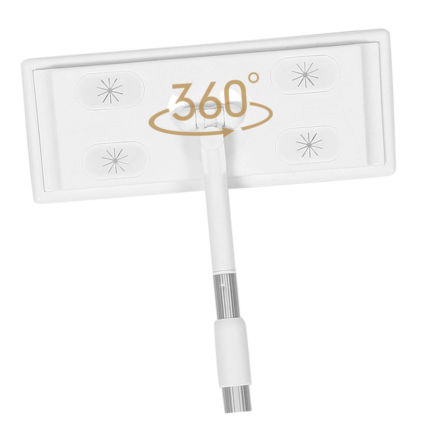 Yardwe Mopa Estática Extensible Mango Telescópico de 3 Secciones para Limpiar Suelos de Madera y Baldosas, Microfibra y Aleación de Aluminio, Adecuado para Uso Doméstico