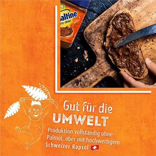 Ovomaltine Crunchy Cream Brotaufstrich - einzigartig knusprige Schoko-Creme ohne Palmöl - süßer Aufstrich mit knusprigen Ovomaltine Stückchen - hergestellt in der Schweiz (1 x 380g)