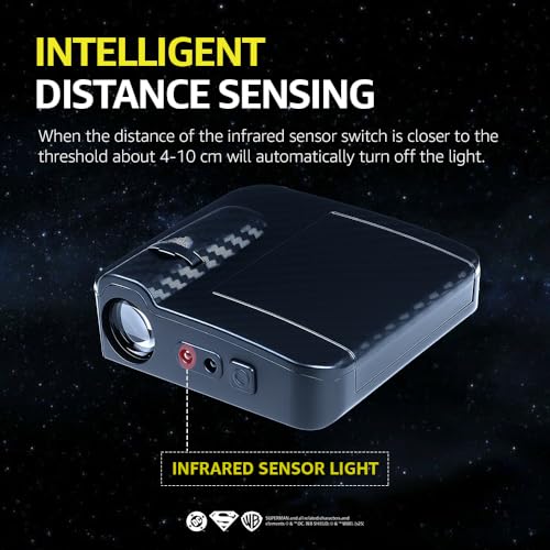 Image of Involve DC Superman Logo Projector LED Car Door Lights - Set of 2 Pcs | Wireless Courtesy Welcome Lights with Shadow Ghost Logo|OFFICIAL Licensed DC MERCHANDISE from Warner Bros | Car accessories 2025
