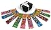 Dorval Sour Power Straws 5-Flavor Variety: Two 1.75 oz Packages Each of Green Apple, Strawberry, Pink Lemonade, Blue Raspberry, and Watermelon in a Gift Box (10 Items Total)