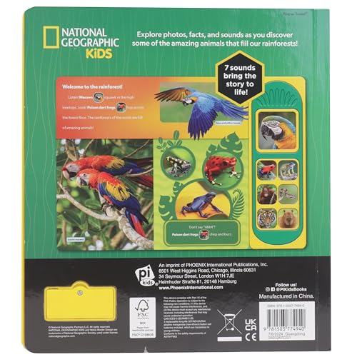 National Geographic Kids - Amazing Animals! 7-Button Animal Sound Book - Nat Geo - PI Kids - Image 2