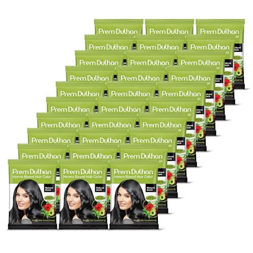 Prem Dulhan Tinte Natural Negro Pack x30 Sachets 10g miniatura 1