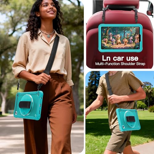 Funda para Samsung Galaxy Tab A11 de 8.7 pulgadas 2025 con correa ajustable y protector HD 4