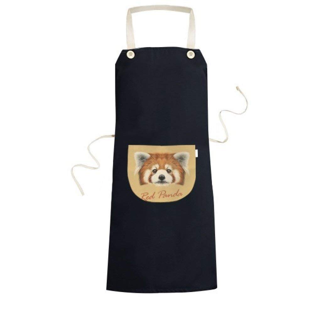 Tabliers bavoir de poche marronnier rouge sauvage panda animaux cuisine
