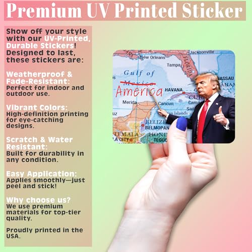Image of Gulf of America Funny Peel and Stick Sticker Decal - Vinyl Bumper Sticker for Cars, Laptops, and More - 5.5 Inches