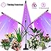 Produktbild LED Pflanzenlampe, SOLMORE 27W Grow Lampe Pflanzenlicht mit 3 Timer, 3 Modus, 10 Arten von Helligkeit und 360°Einstellbar Flexibles, Wachstumslampe mit USB Adapter für Zimmerpflanzen Überwinterung