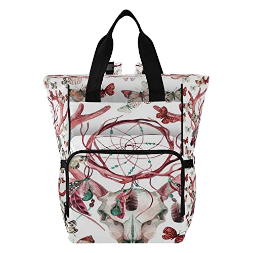 Bolsa de pañales Mochila nativa americana, Bolsa de bebé de gran capacidad Mochila Bolsa de pañales, Bolsas de pañales impermeables Mochila de viaje casual, Nativo Americano (16), Talla única