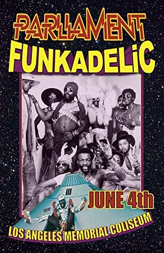 PARLIAMENT FUNKADELIC REPLICA 1977 CONCERT POSTER image 2