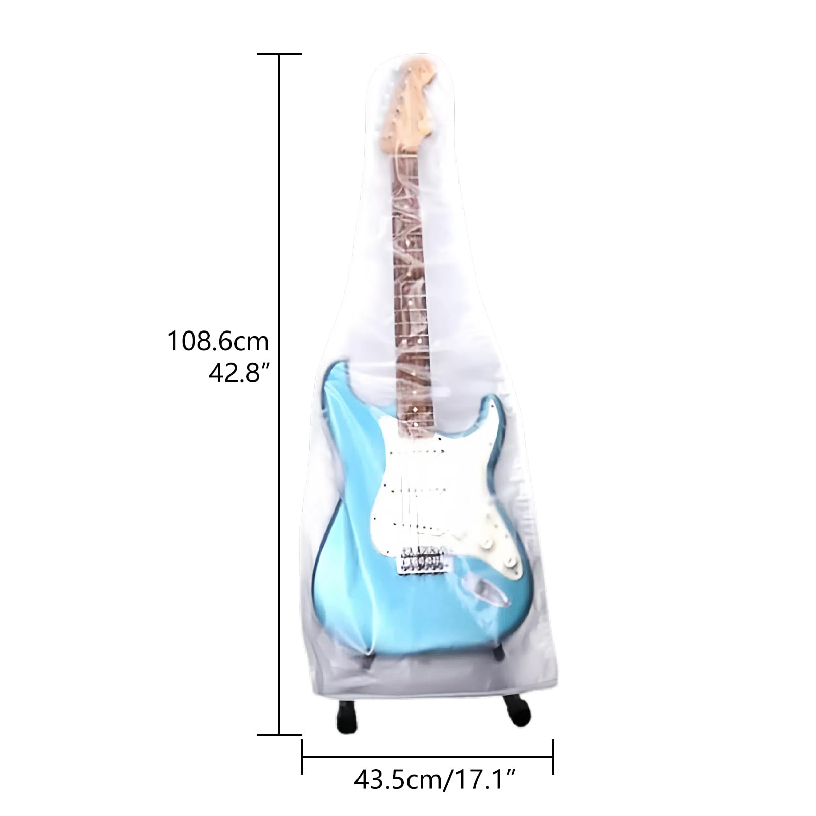 Musiin Guitar Cover Transparent Frosted Dust Cover for Electric Guitar - Elegant Protection for Your Prized Instrument - Image 2