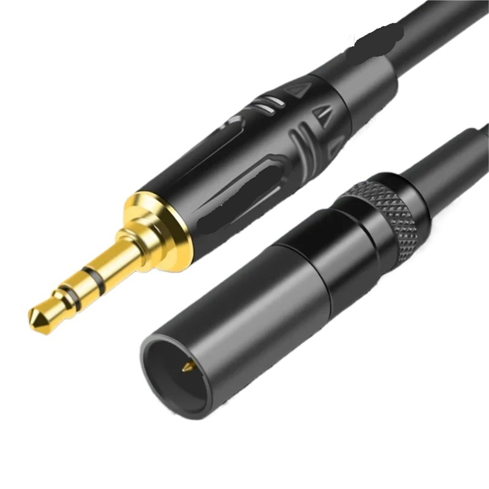 Zbalansowane kable audio Mini XLR na AUX 3,5 mm męski Mini XLR 3-pinowy do 3,5 mm 1/8" męski do konwertera kasków Carmera (0,3m)