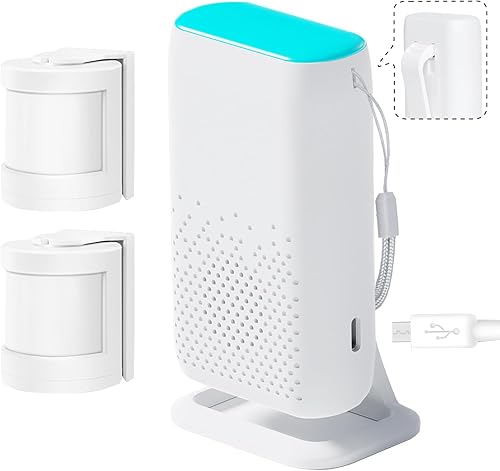 Alarma con sensor de cama y prevención de caídas para ancianos, sistema de alerta con sensor de movimiento con 58 modos de melodíaLEDvibración, para