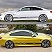 Qwldmj per BMW M2 M3 M4 M5 M6 Auto Assetto Carrozzeria Accessori Auto 2 Pz/Set Porta Auto Gonna Laterale Strisce Lunghe Adesivi Auto Vinile Decor Decalcomanie