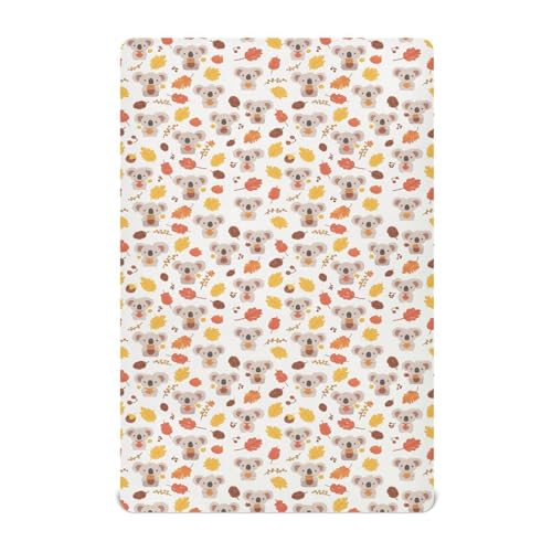 Koala Bear Crib Sheets for Boys & Girls, Fitted, 39x27x5 in