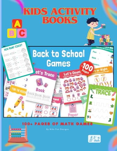 KIDS ACTIVITY BOOK // Coloret Interior : Back to School Games and Activities Book 8.5 x 11 in. Enjoy this affordable Back to School Bundle of +100 ... packed with lots of ideas and activities! image 2