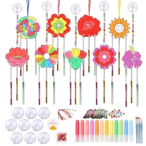 TGFIX 9 Stück Blumen Windspiel Bastelset