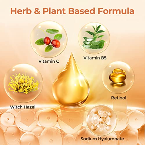 Retinol Serum For Face 2.5%, B5 Herbal Resurfacing Retinol Serum With Vitamin C, Vitamin E, Hyaluronic Acid, Serum For Anti-Aging, Wrinkle Smoothing, Dark Spot Corrector, Brighten Dullness #TOP2