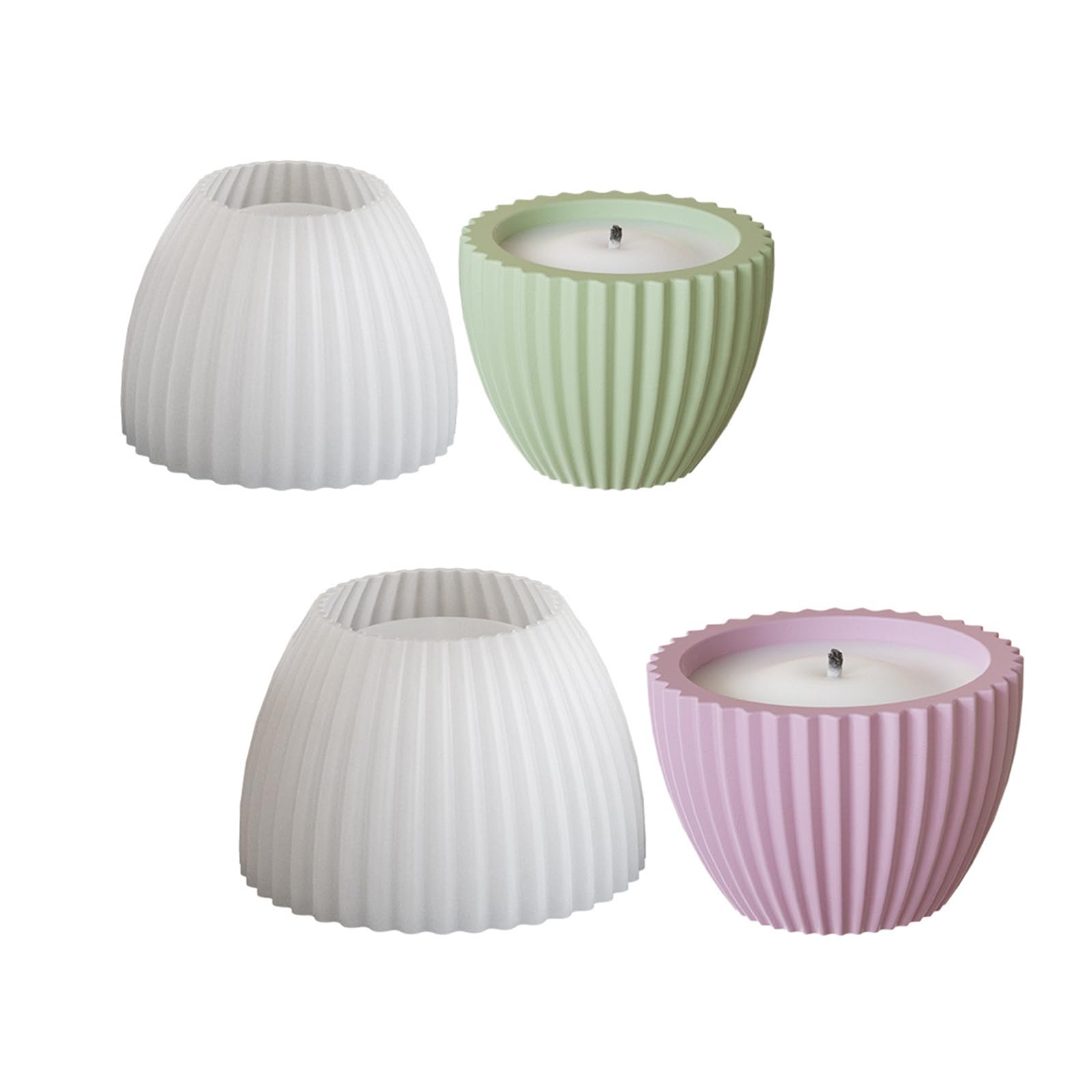 Creative Silicone Mold Round Succulent Planter Cup Suitable for Handmade Cup
