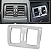 Price comparison product image Matt Silver Interior Rear Seat Air Conditioning Vent Cover Trim Decoration for 1 2 3 4 Series F20 F21 F22 F23 F30 F34 2012 2013 2014 2015 2016