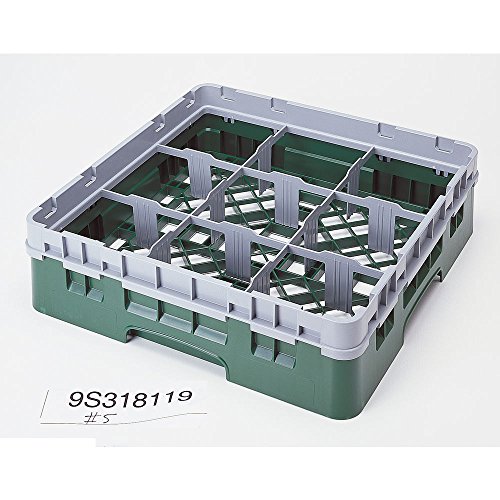 Camrack Glass Rack, W/Extender, Full Size, 9 Compartments, 5-7/8'' Max. Dia., 3-5/8'' Max. Height, (5 Pieces/Unit)