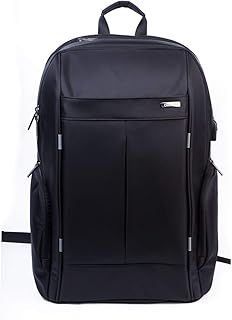 QCMYJM Portafogli Trekking Zaino Impermeabile Grande Laptop Backpack Bag 17 Pollici for Computer Borse for Gli Uomini Portafogli Slim da Uomo (Color : Black, Size : 17 inch)