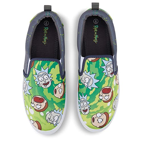 RICK AND MORTY Mens Shoes - Mens Slip On Sneakers - Rick & Morty Canvas Slip On Sneakers2
