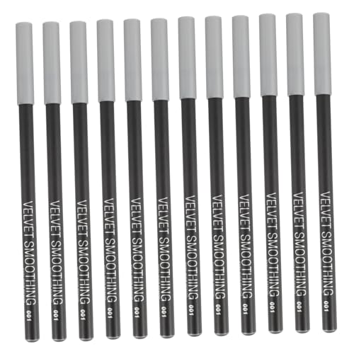 UKCOCO 12 piezas Lápiz Delineador de Ojos Negro Resistente al Sudor Herramienta de Maquillaje Portátil para Profesional y Personal y Larga Duración