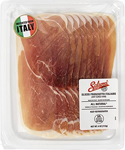Prosciutto Italiano Sliced, Salumi Italiani (4 pack)