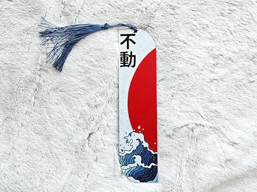 Image of Collectible Bookmarks | Premium Decorative Reading Accessories | Ideal Gift for Readers & Book Lovers | Bioplastic (Unshakable Wave)