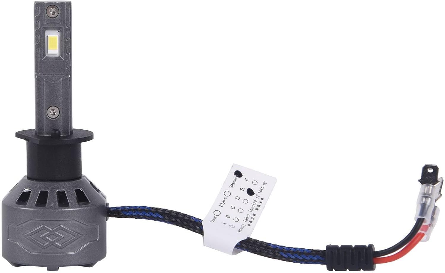 H1 LED Headlight Bulbs 8000lm/Set Brightness 6000K White White A0512A0002