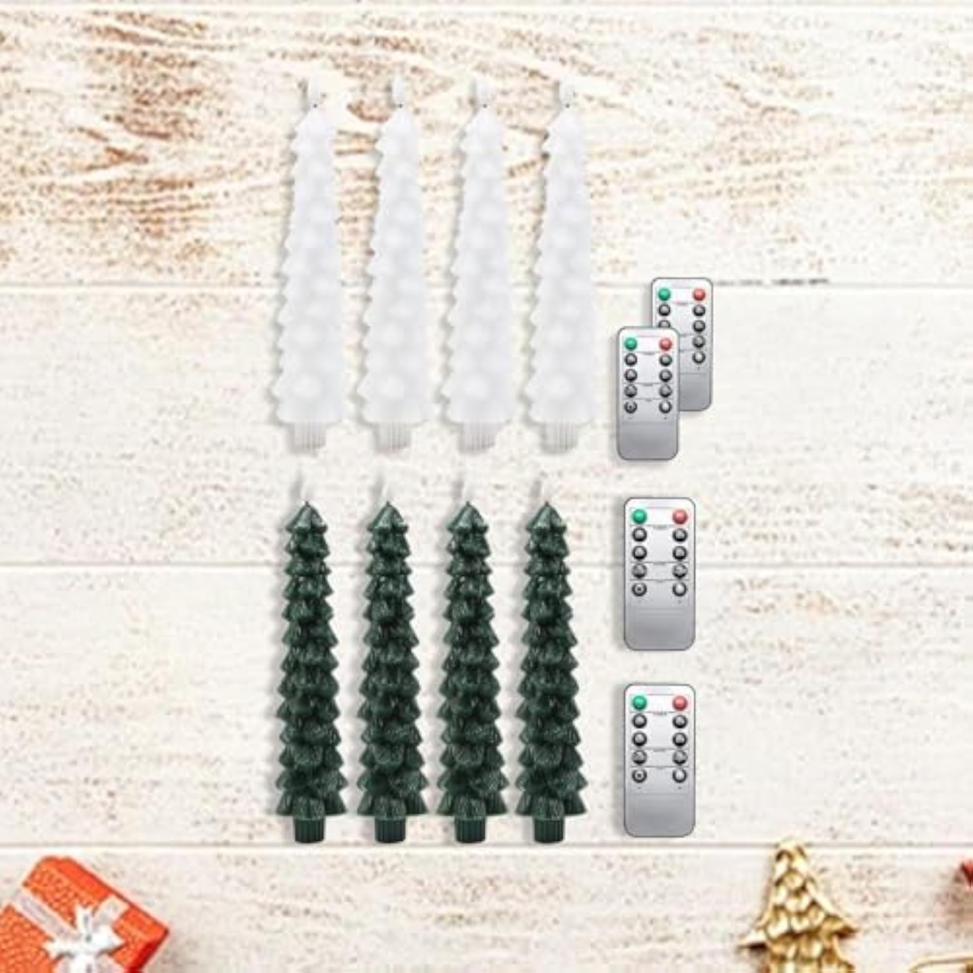 Flameless Taper Candles Dining Room Table Realistic LED Candlesticks