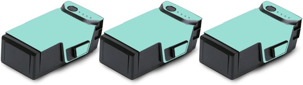 MightySkins Skin Compatible with DJI Mavic Air Drone - Solid Seafoam | Battery (3 Pack) | Protective, Durable, and Unique Vinyl Decal wrap Cover | Easy to Apply, Remove | Made in The USA