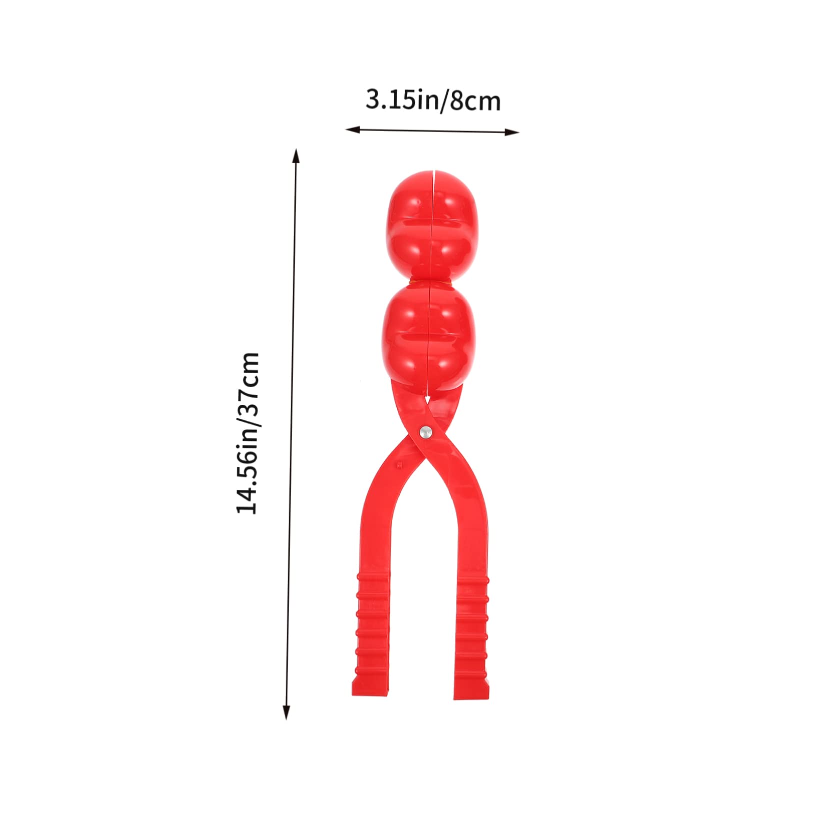 Sosoport 2Pcs Maker Tools Winter Outdoor Plaything for Field Fun Double Heart Design Molds for Family Play Activities