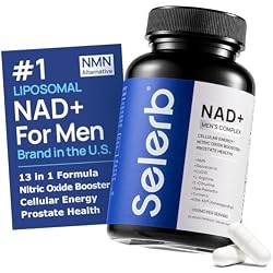 مكمل NAD للرجال – مكمل بديل من أكسيد النيتريك NAD+ NMN من Liposomal مع ريسفيراترول وCoQ10 وL سيترولين وليكوبين لمكافحة الشيخوخة ودعم الطاقة الخلوية 60 كبسولة