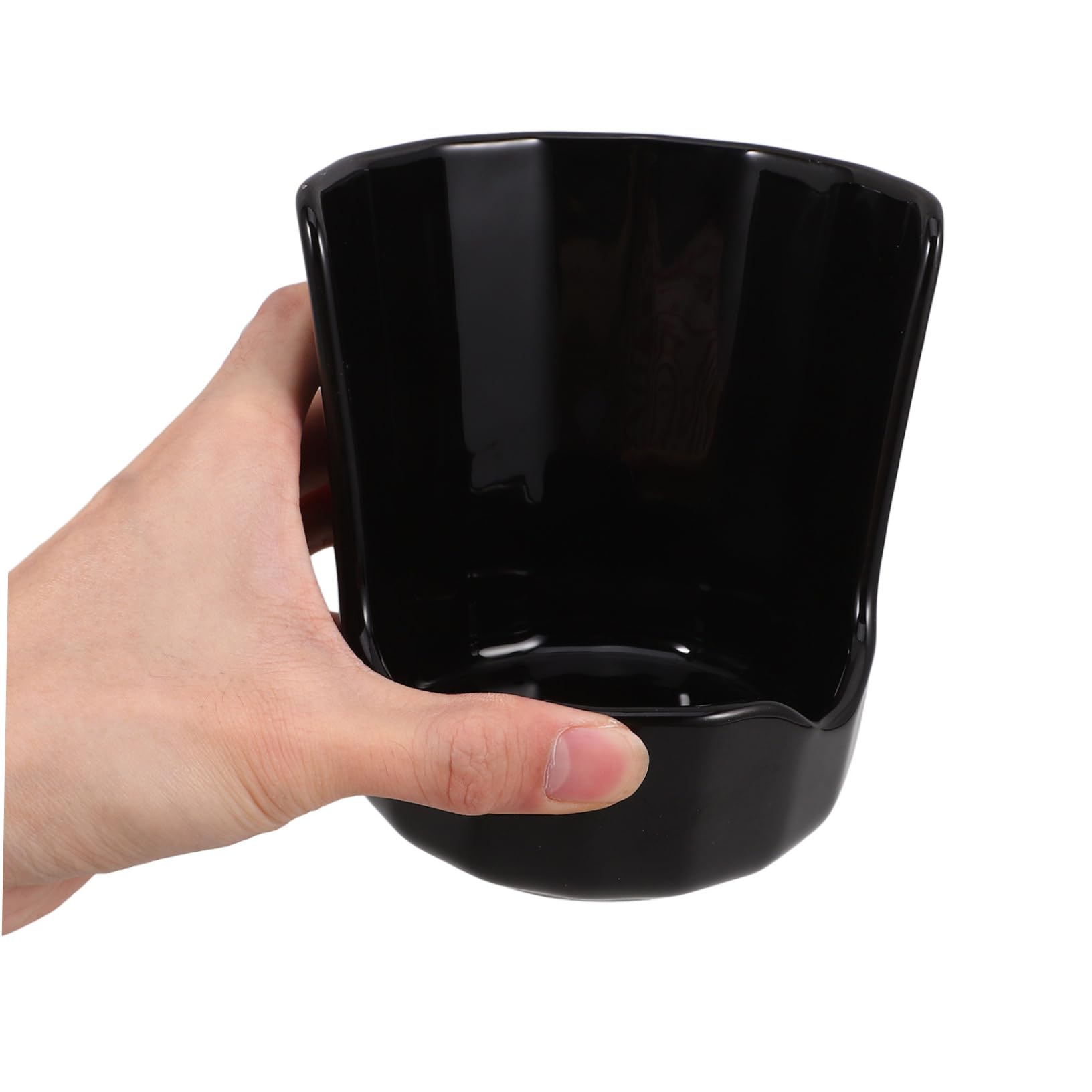 Poggia Cucchiaio da Cucina in Ceramica, Supporto per Coperchio e Bacchette, Accessorio Multifunzione per Piano Cucina, Nero
