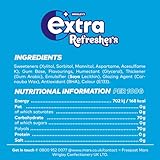 Wrigley's Extra Refreshers Chewing Gum, Bubblemint Flavour, 16 Packs of 7 Pieces, Sugar Free Bulk Pack with Xylitol (112 pieces) - Image 3