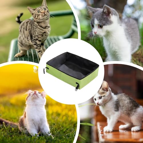 Litière compacte pour voyage chat souple et pliable étanche