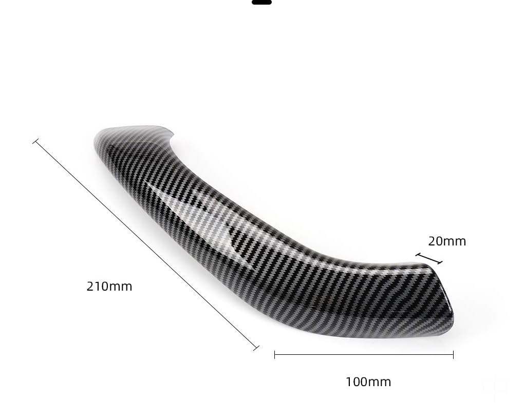 Sostituzione Maniglia Interna Portiera Copertura maniglia interna portiera Per BMW X1 X2 2017-2022 con motivo in fibra di carbonio e finiture cromate