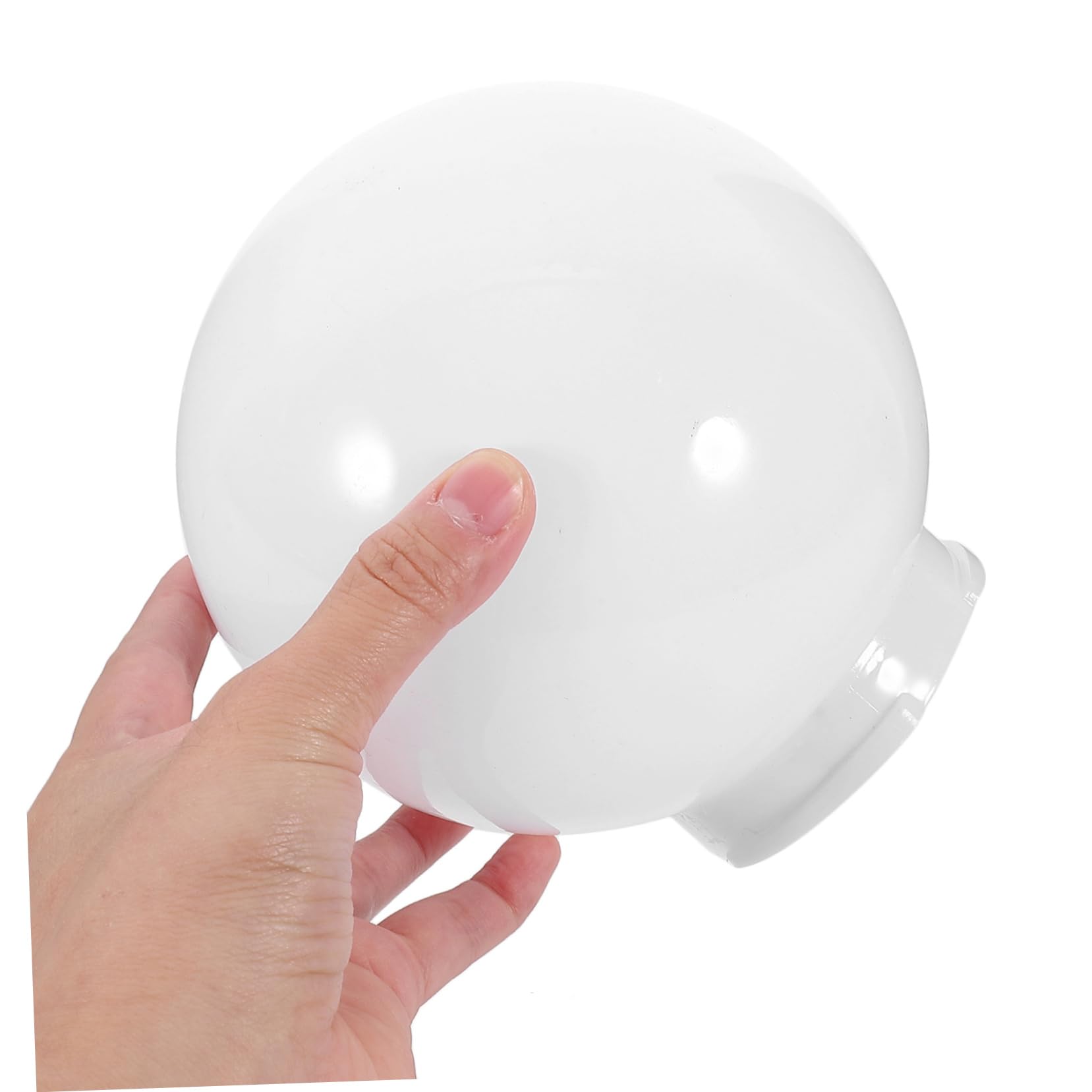 Lot 2 Abat-Jour Boule Acrylique Blanc Nacré Ø10 Cm – Globe Luminaire Extérieur Filetage 6,8 Cm – Résistant Aux Intempéries