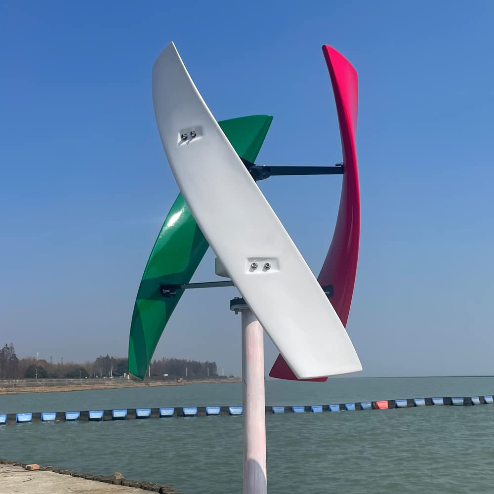 800W Windkraftanlage vertikal 12V 24V 48V Windturbine 3 Phasen-Achsen Maglev Windräder stromerzeugung Heimgebrauch Windgenerator mit Laderegler ( 12V, Dreifarbig 800W Windkraftanlage vertikal 12V 24V 48V Windturbine 3 Phasen-Achsen Maglev Windräder stromerzeugung Heimgebrauch Windgenerator mit Laderegler ( 12V, Dreifarbig