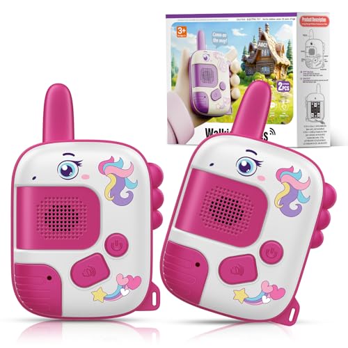 Wootoyz Spielzeug ab 3 4 5 6 7 8 Jahre Mädchen, Einhorn Geschenk für Mädchen Walkie Talkie Kinder Kinderspielzeug Walky Talky Geschenke Mädchen 3-8 Jahre Spielsachen ab 3-8 Jahre Mädchen Geschenkideen