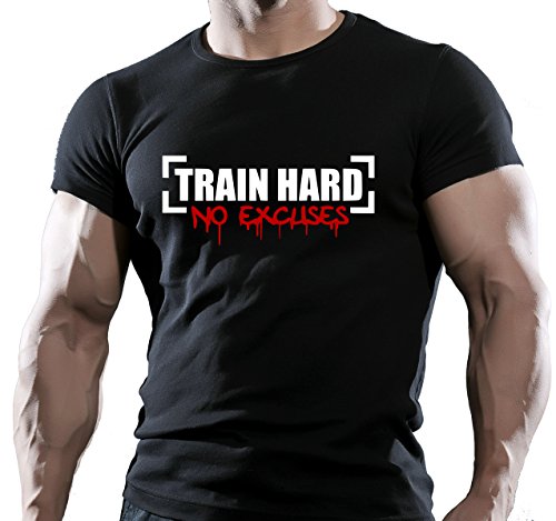 T-shirt homme noir à manches courtes pour musculation, gym, MMA, UFC, sport de combat, WWE -  noir - Medium