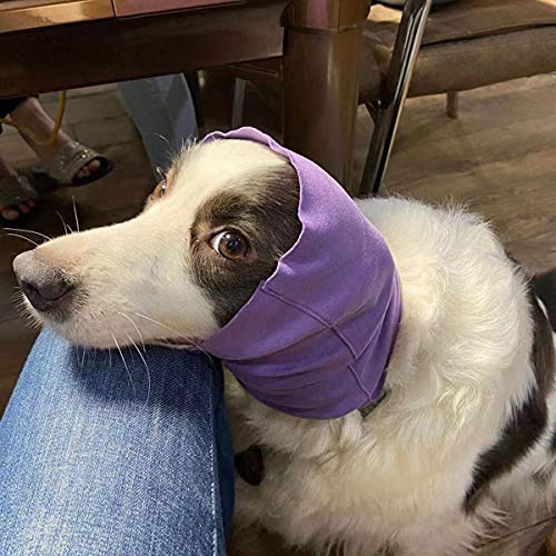 Quiet Ears for Dogs Anxiety Barking Dog Ear Covers Muffs Snood for Noise 2PCS Dog Ear Hearing Earmuffs Fireworks Protection Anti Anxiety Dog Hat for Medium to Large Dogs (Large, Purple & Grey) Quiet Ears for Dogs Anxiety Barking Dog Ear Covers Muffs Snood for Noise 2PCS Dog Ear Hearing Earmuffs Fireworks Protection Anti Anxiety Dog Hat for Medium to Large Dogs (Large, Purple & Grey)