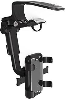 Imcneal Car Phone Holder Mount, Cell Phone Holder for Car, 360 Degree Rotation Dashboard Clip Mount for 4 to 7 inch All Mobile Phones