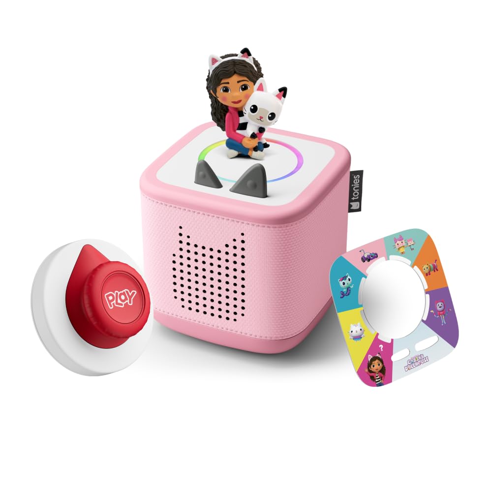 tonies Toniebox 2 Tonieplay Bundle Including 1 Tonieplay Game + Controller + Tonie: Gabby's Dollhouse, Pink, Audio Player for Audiobooks, Songs, Sleep and Tonieplay for Children