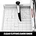 BestEquip Paper Cutter 17 Inch A3 Guillotine Paper Cutter Heavy Duty Steel Guillotine Cutter 400 Sheet Capacity