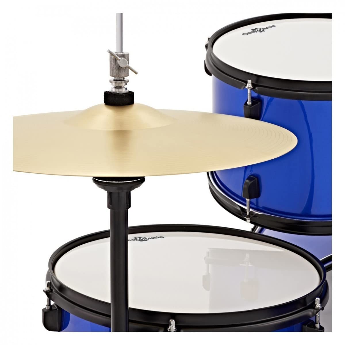 Kit de batería acústica BDK1 Pack con platillos y silenciador Pads, Azul