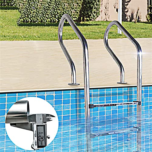 Barandilla Escalera Piscina 2 Peldaños Acero Inoxidable miniatura 1