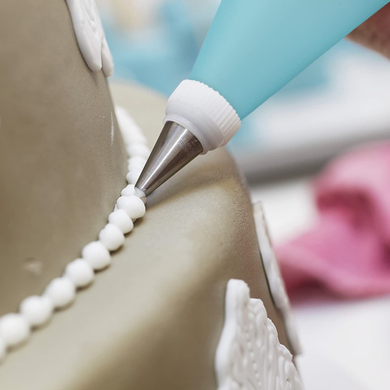 Große Runde Spritztüllen Set Mit 5 Größen & Wiederverwendbarer Kupplung – Edelstahl Gebäckdüsen Für Kuchen & Fondant