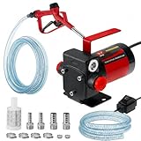 12V DC Gasoline Fuel Pump Kit, Self-priming Fuel Transfer Pump, Reversible Pumping, Overheat Protection, Explosion-proof, Suitable for Gasoline, Diesel, Mineral Oil, Kerosene